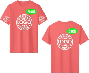 Custom T Shirts for Women Men with Your Text Logo Photo Personalized T Shirts Custom Shirt Design Your Own Custom Tee Shirt