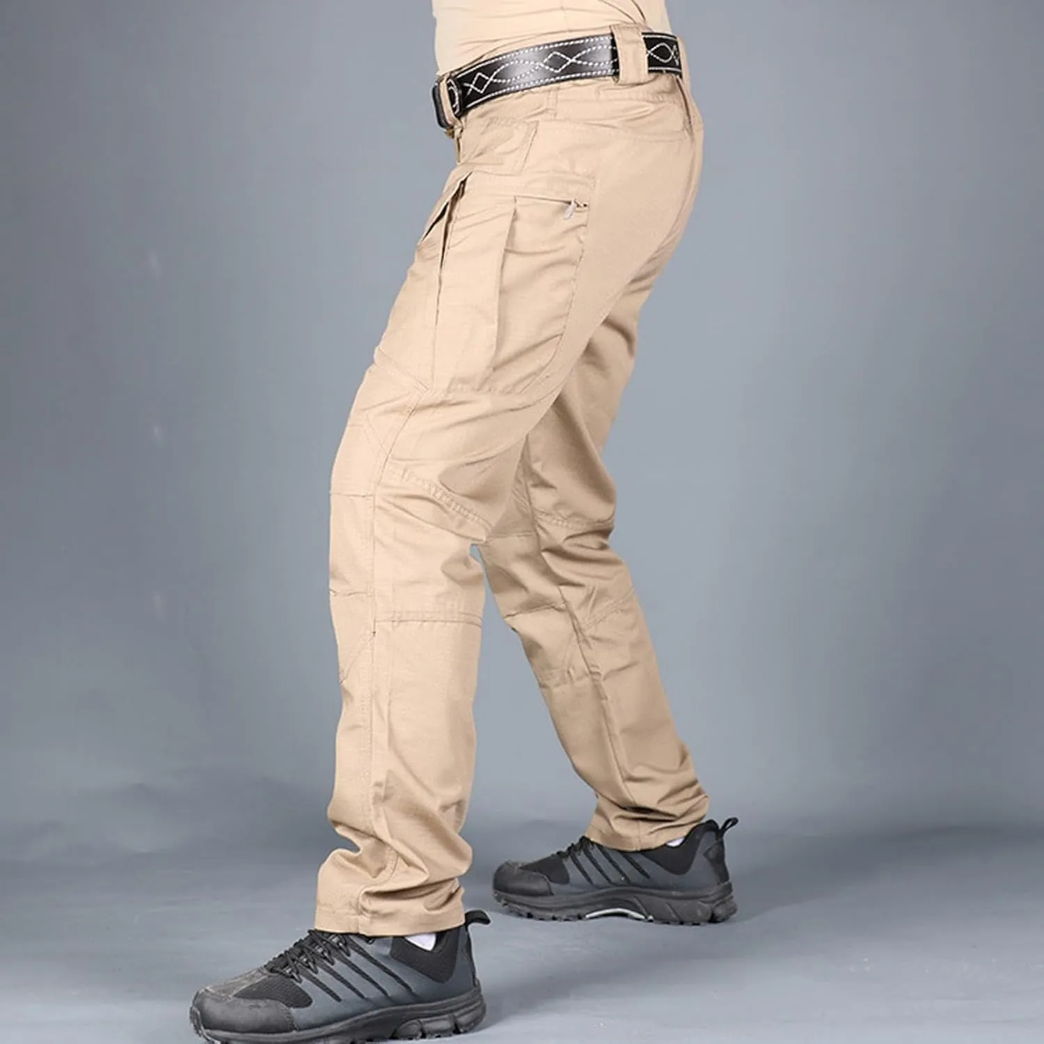 Fxbar Men's Flex Stretch Tactical Pants Ripstop Cargo Pants Lightweight Outdoor Work Hiking Pants for Men