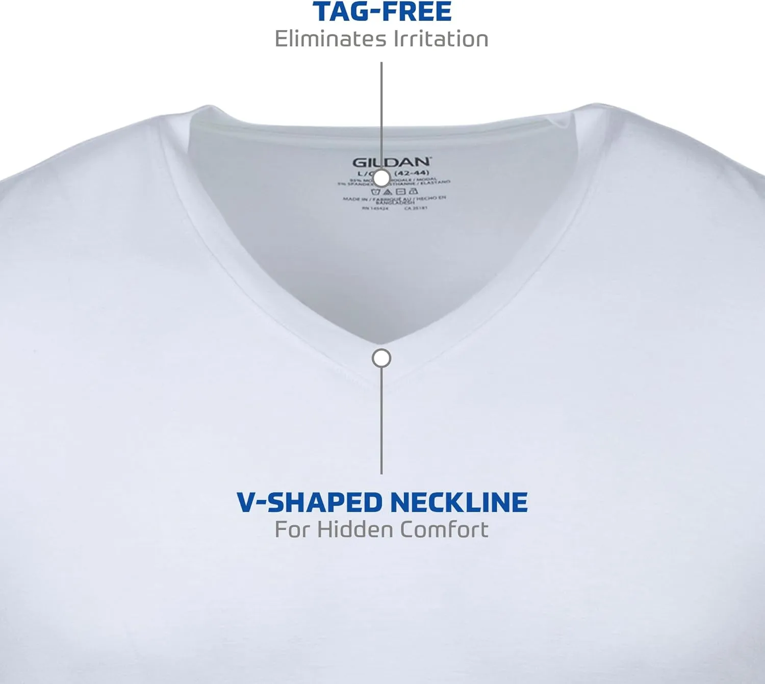 Gildan Men's V-Neck T-Shirts, Multipack, Style G1103