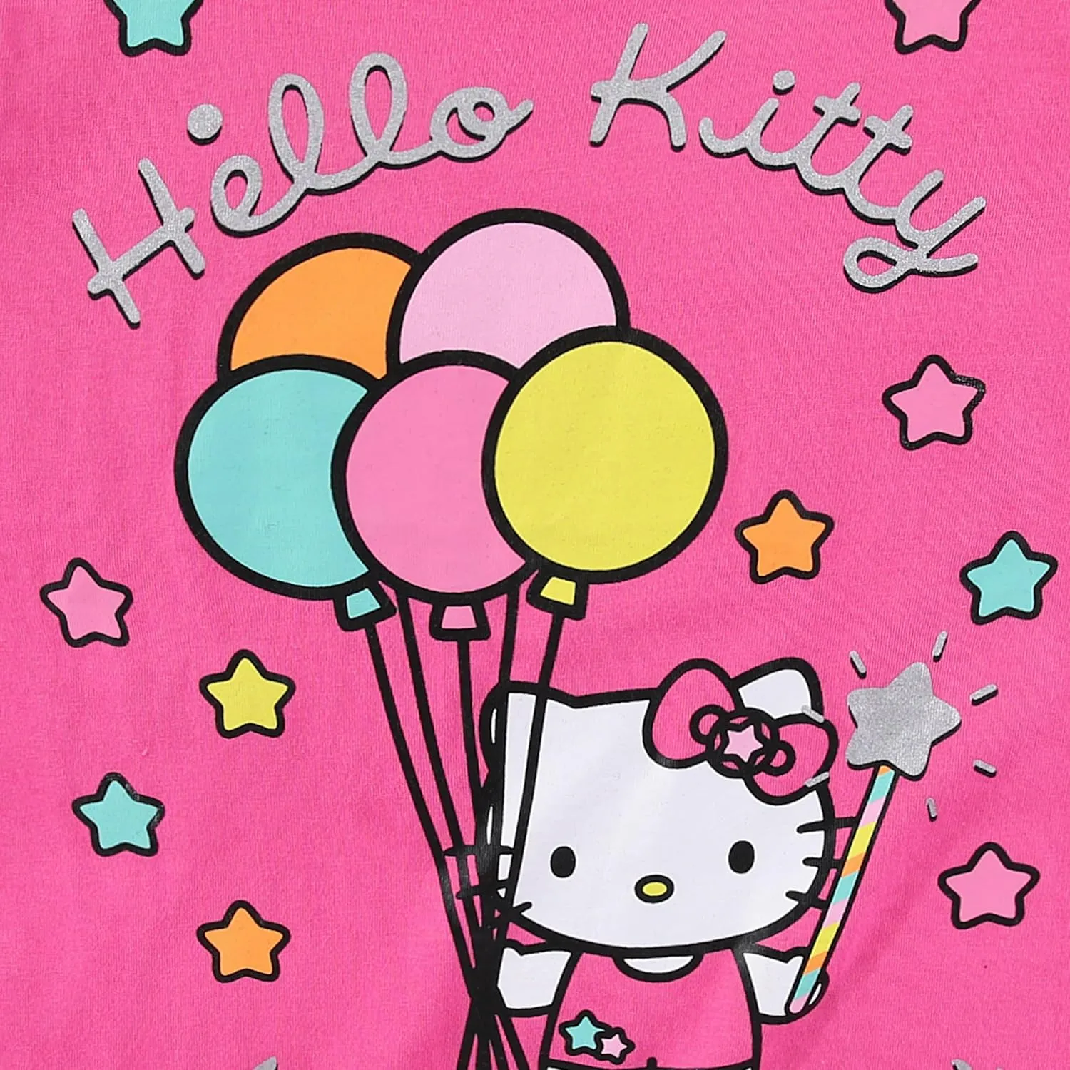 Hello Kitty Sanrio Birthday Girls Short Sleeve T-Shirt for Toddlers and Big Kids