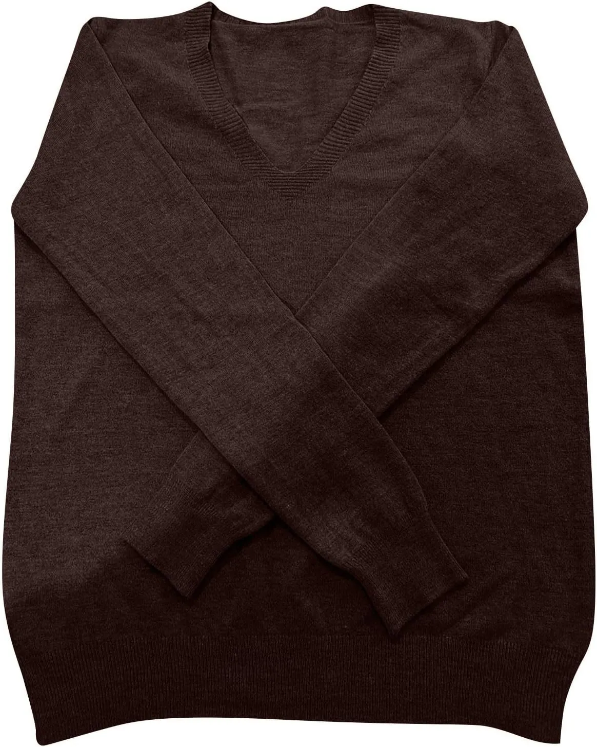 Ladies Sweaters Long Sleeve Deep V Neck Cashmere Sweaters Soft Wool Tunic Sweaters Tops Trendy Ribbed Cuffs Sweaters