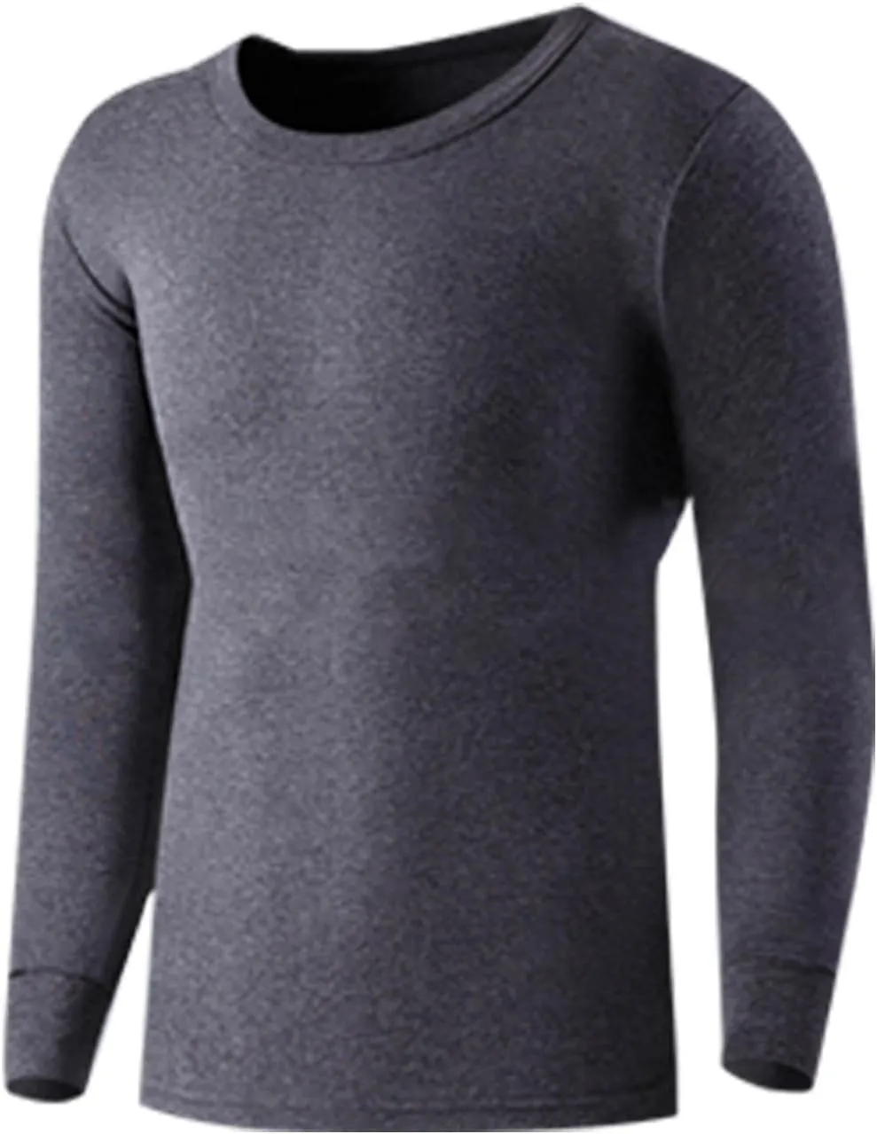 Mens Cotton Base Layer Tops Thermal Warm Shirts Fall Winter Compression Long Sleeve Undershirts for Cold Weather