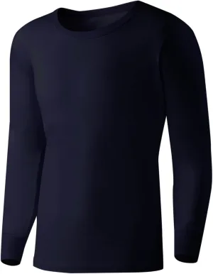Mens Cotton Base Layer Tops Thermal Warm Shirts Fall Winter Compression Long Sleeve Undershirts for Cold Weather