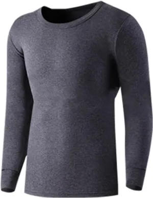 Mens Cotton Base Layer Tops Thermal Warm Shirts Fall Winter Compression Long Sleeve Undershirts for Cold Weather