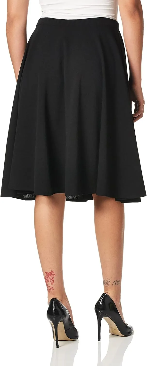 Star Vixen Women's Knee Length Full Skater Skirt