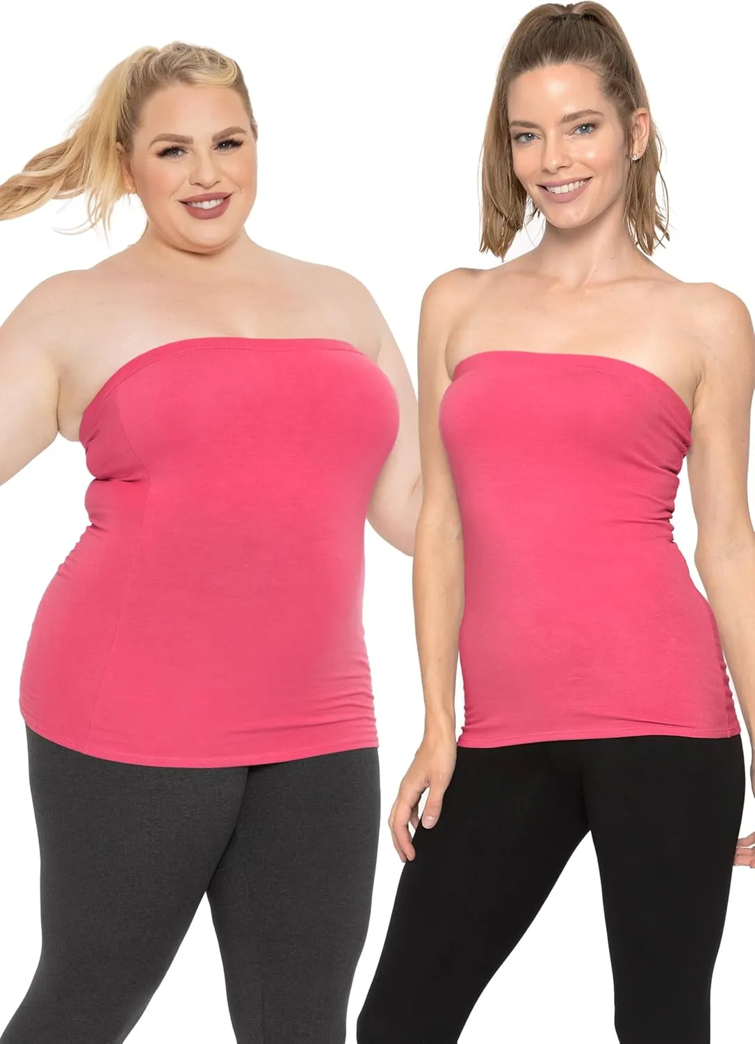 STRETCH IS COMFORT Women's & Plus Mid and Long Length Tube Top | X Small - 5X