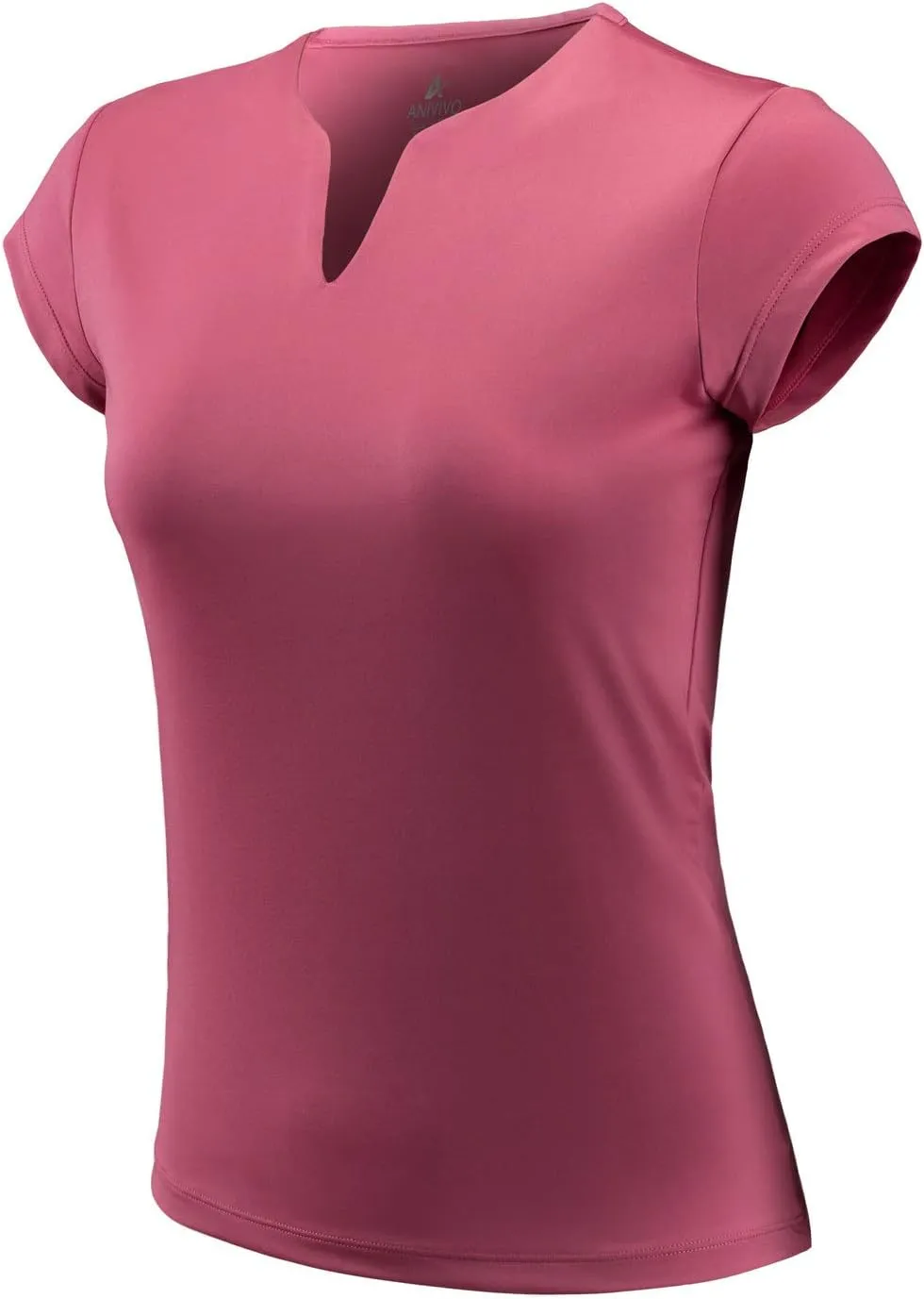 Tennis Shirts for Women Short Sleeves, Solid Golf T Shirts V-Neck Running Pickleball clothes for women